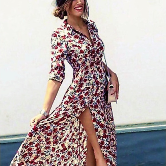 Zara Dresses & Skirts - Zara | Maxi Floral Dress